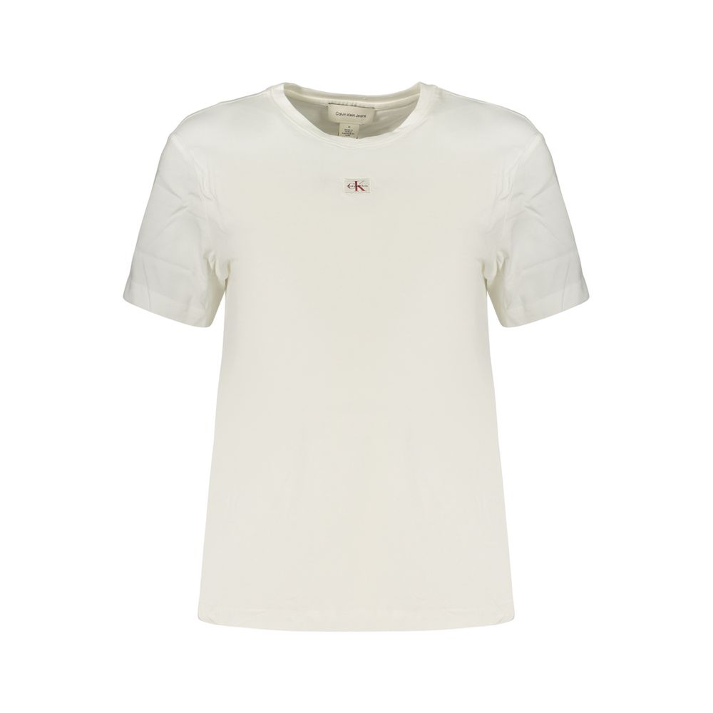 Calvin Klein Weißes Baumwoll-T-Shirt