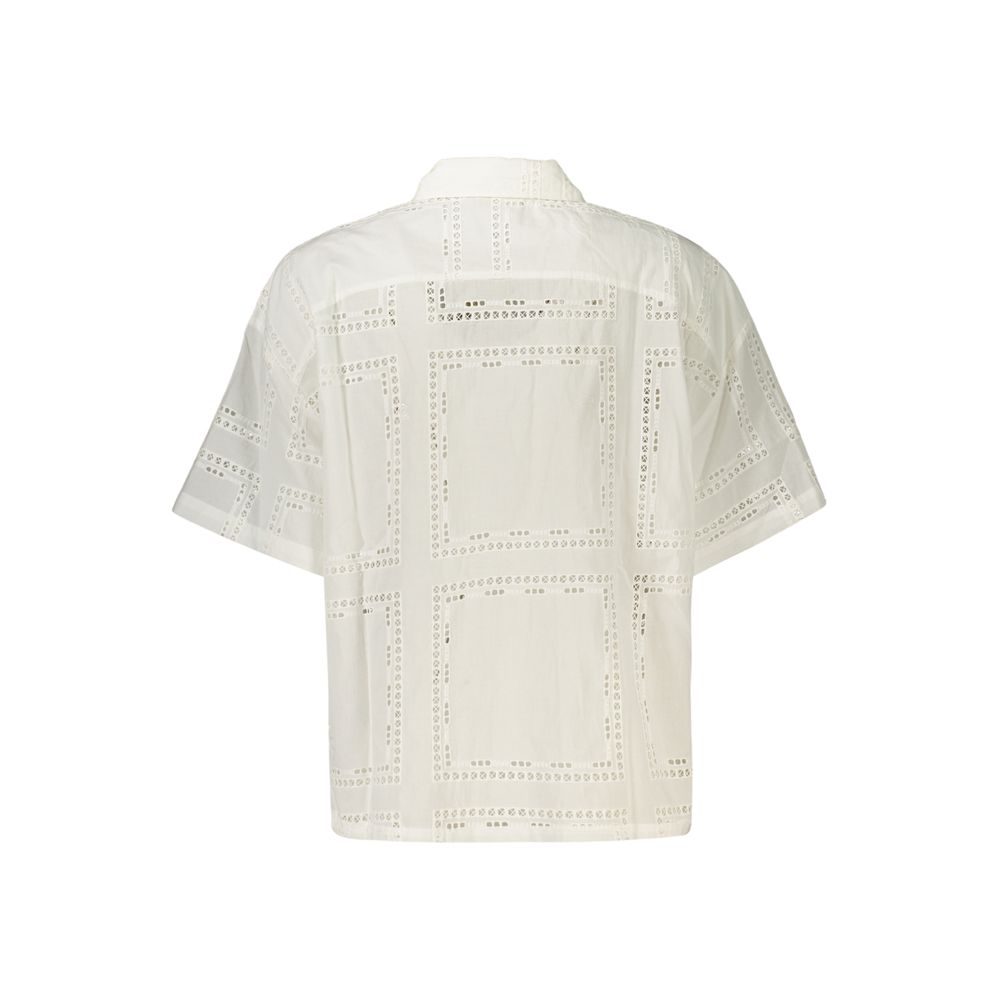 Desigual Weißes Damenhemd aus Polyester
