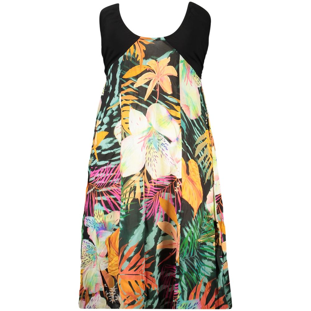 Desigual Schwarzes Damenkleid aus Viskose