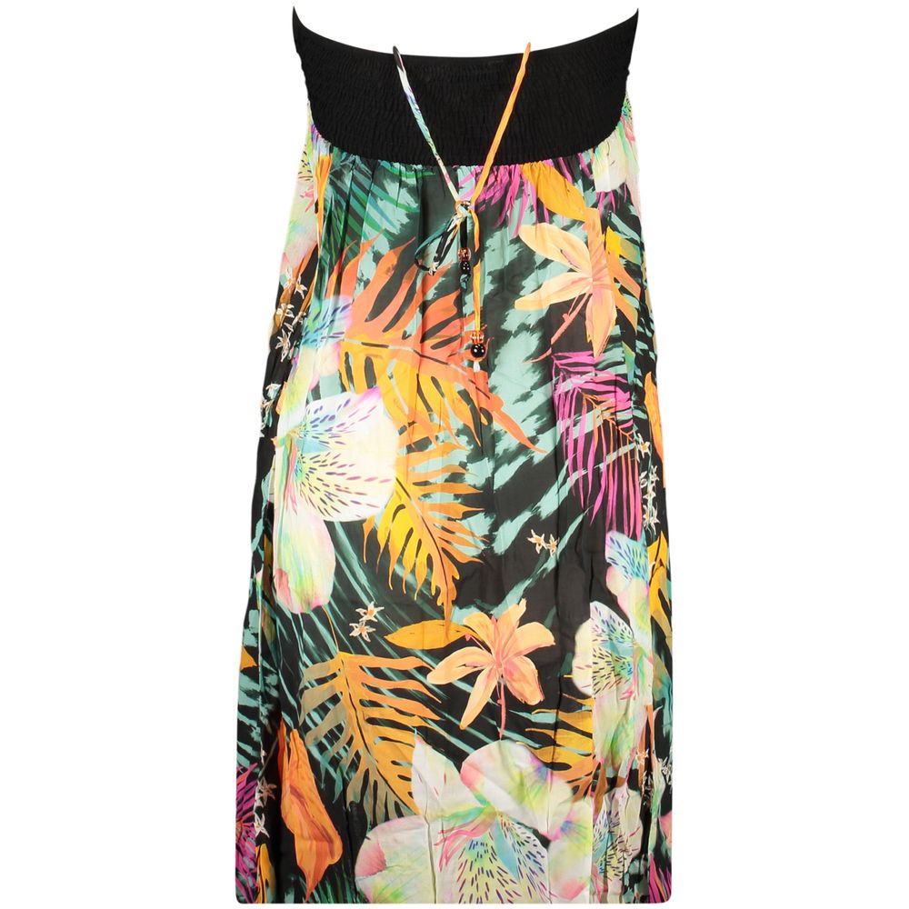 Desigual Schwarzes Damenkleid aus Viskose