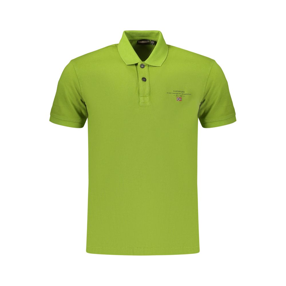 Napapijri Herren-Poloshirt Verde aus Baumwolle