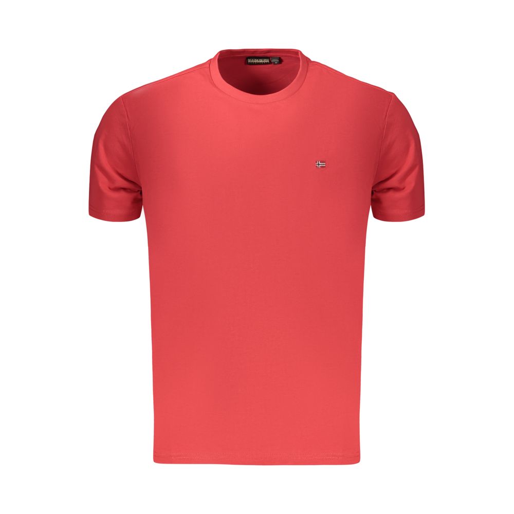 Napapijri Rosso Baumwoll-T-Shirt für Herren