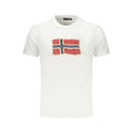 Napapijri Weißes Herren-T-Shirt aus Baumwolle