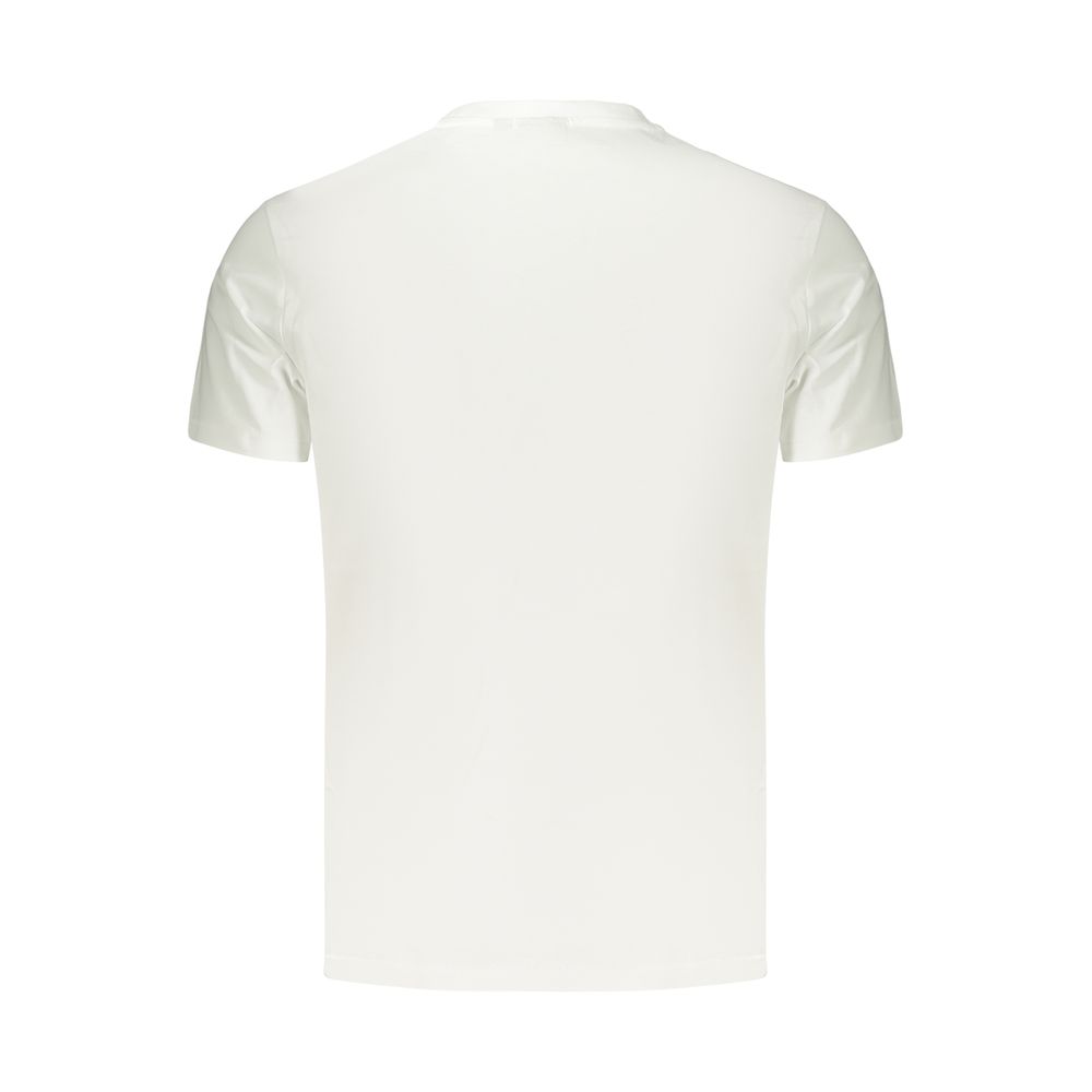 Napapijri Weißes Herren-T-Shirt aus Baumwolle