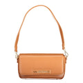 Mario Valentino Damen-Tasche aus braunem Polyurethan mit verstellbarem Schultergurt