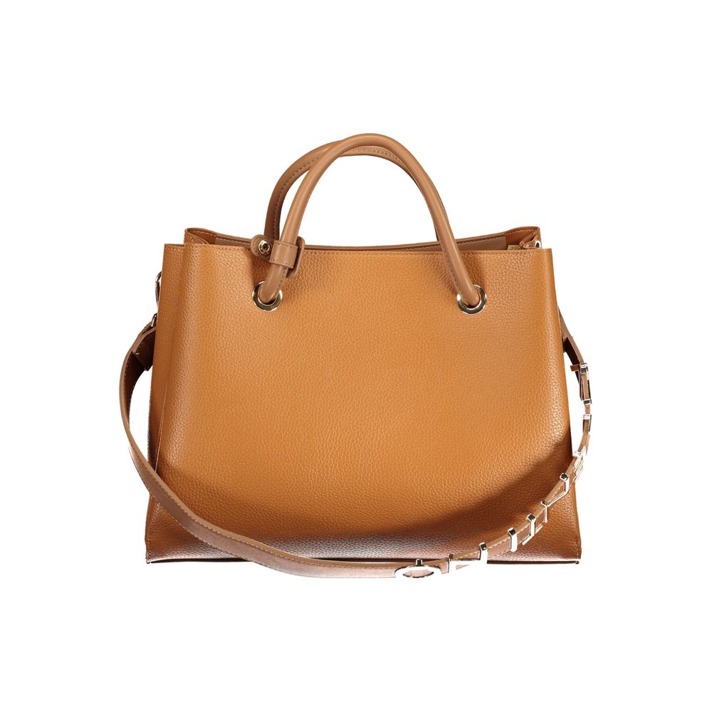 Mario Valentino Braune Damenhandtasche aus Polyurethan