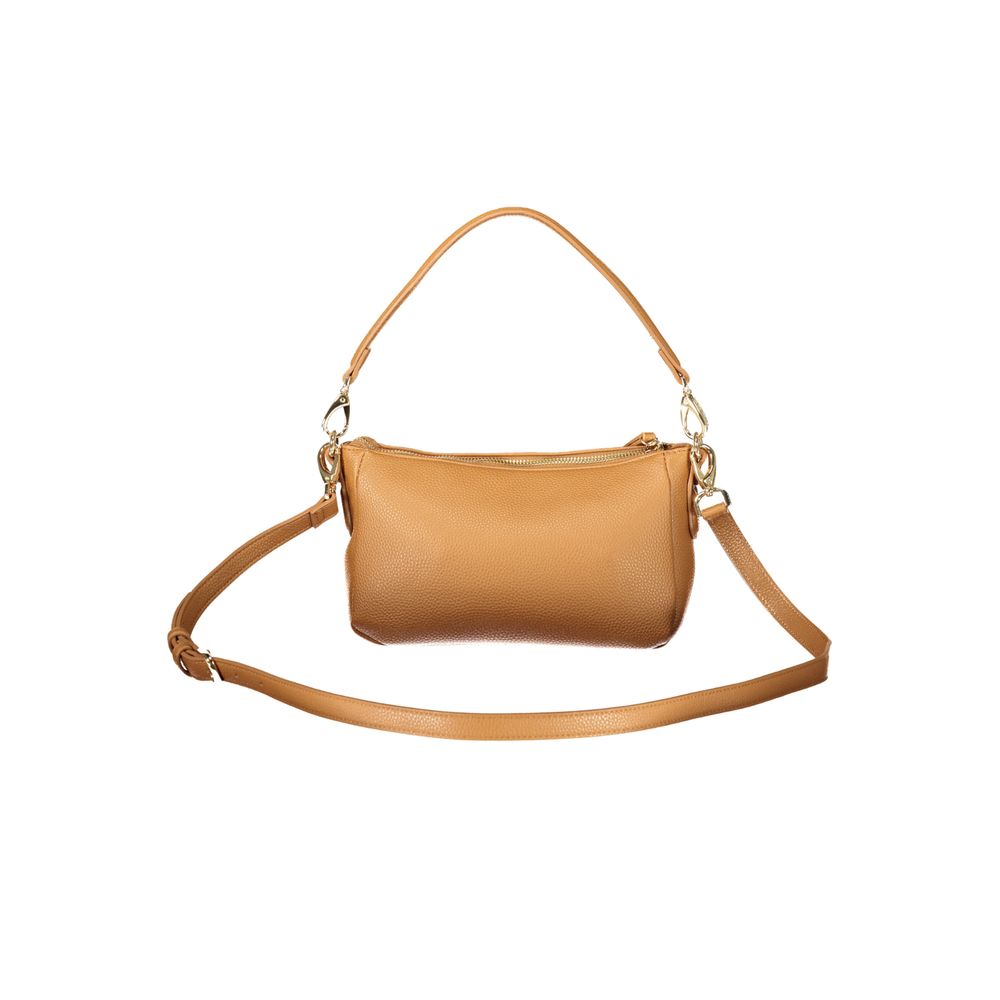 Mario Valentino Braune Damenhandtasche aus Polyurethan