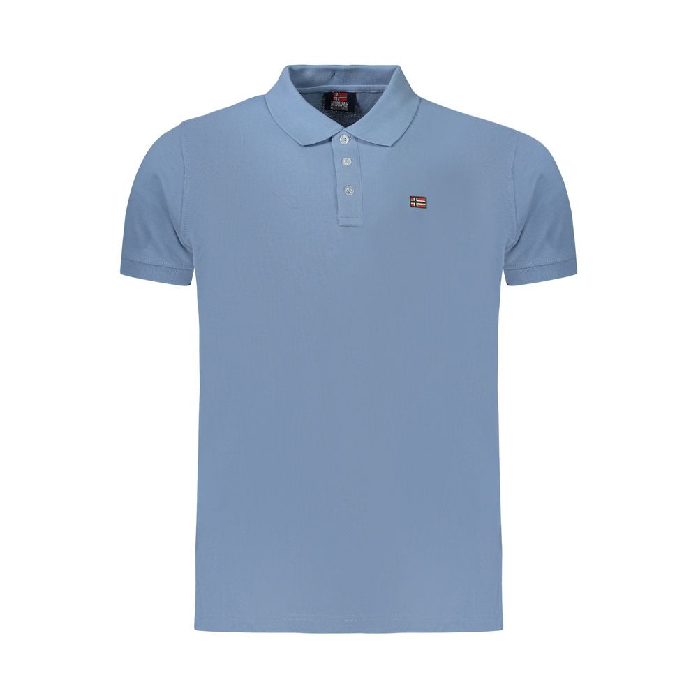Norway 1963 Azzurro Baumwoll-Poloshirt für Herren