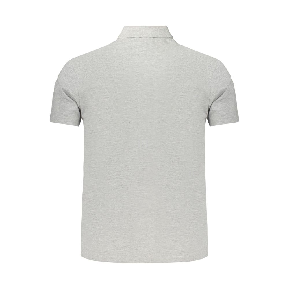 Napapijri Graues Herren-Poloshirt aus Baumwolle