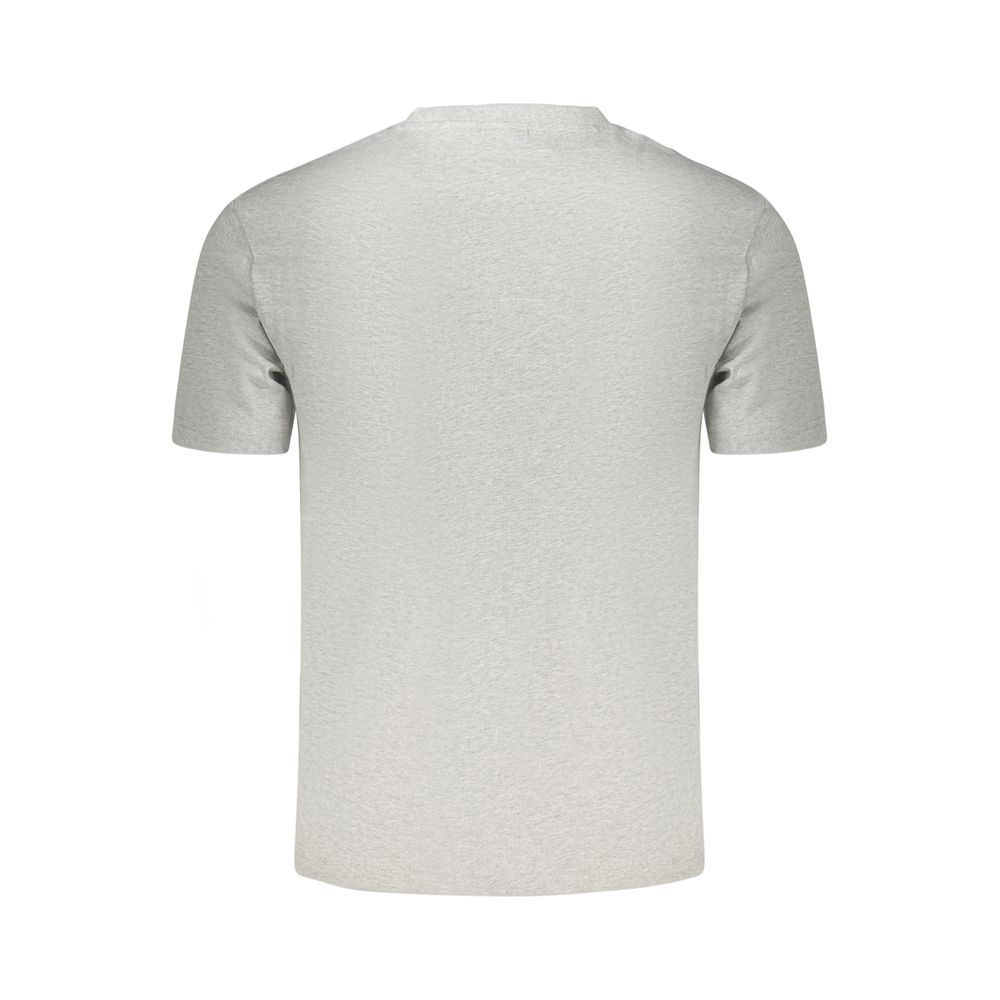 Napapijri Graues Baumwoll-T-Shirt für Herren