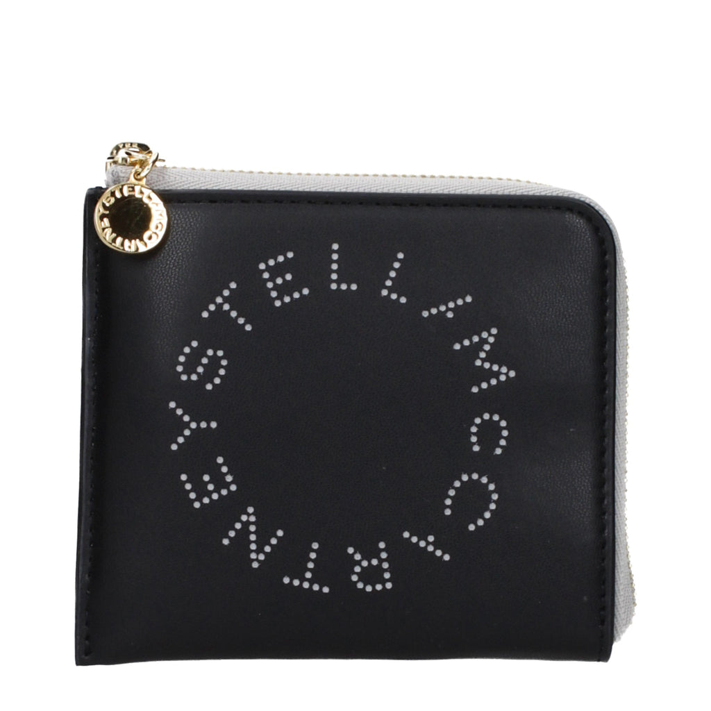 Stella McCartney Schwarzes Leder Portemonnaie