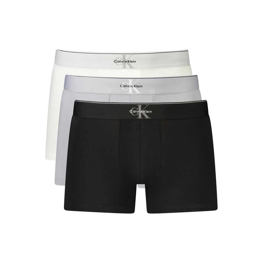 Calvin Klein Graue Baumwoll-Boxershorts für Herren