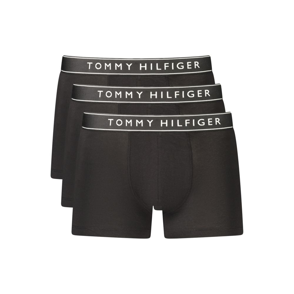 Tommy Hilfiger Schwarze Herren-Boxershorts aus Baumwolle
