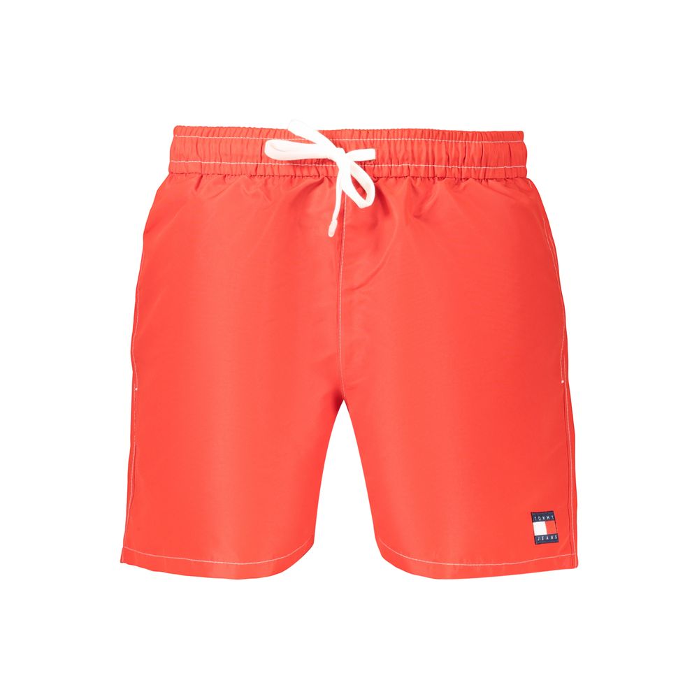 Tommy Hilfiger Rosso Polyester Herren Badeshorts