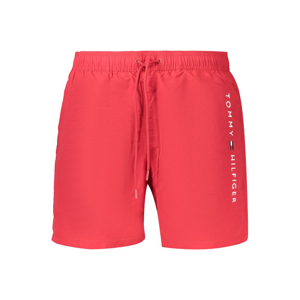 Tommy Hilfiger Badehose aus Polyester in Rot für Herren