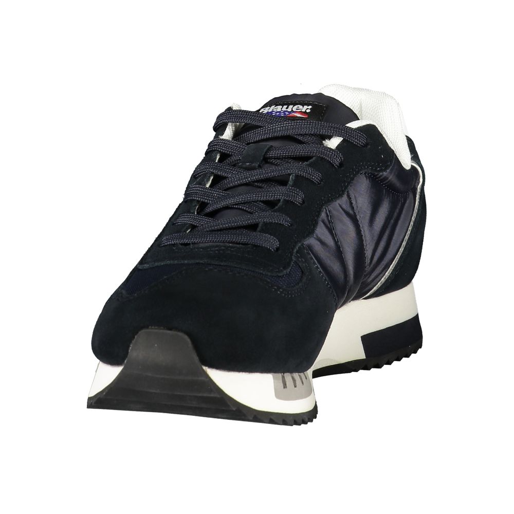 Blauer Sneaker aus Polyurethan für Herren