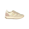 Blauer Beige Echtleder Sneaker