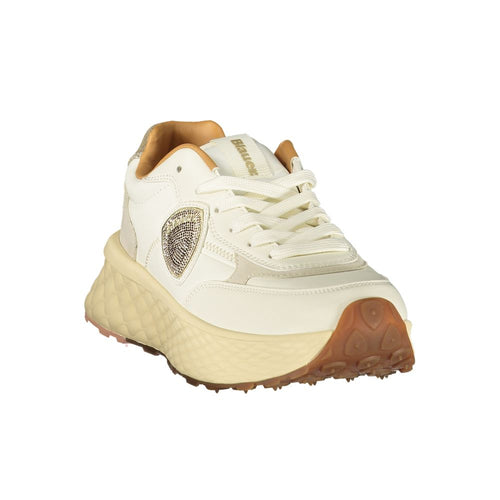 Blauer Beige Poliuretano Damen Sneaker