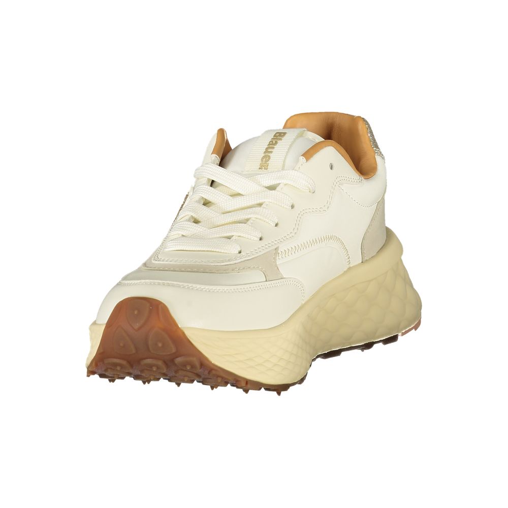 Blauer Beige Poliuretano Damen Sneaker