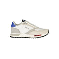 Blauer Weiße Herren-Sneaker aus Polyester