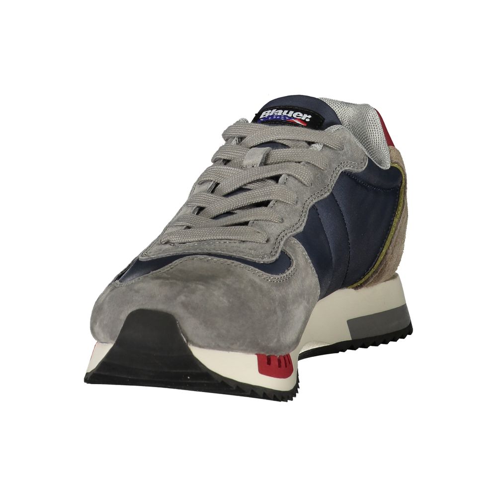 Blauer Sneaker aus Polyurethan für Herren