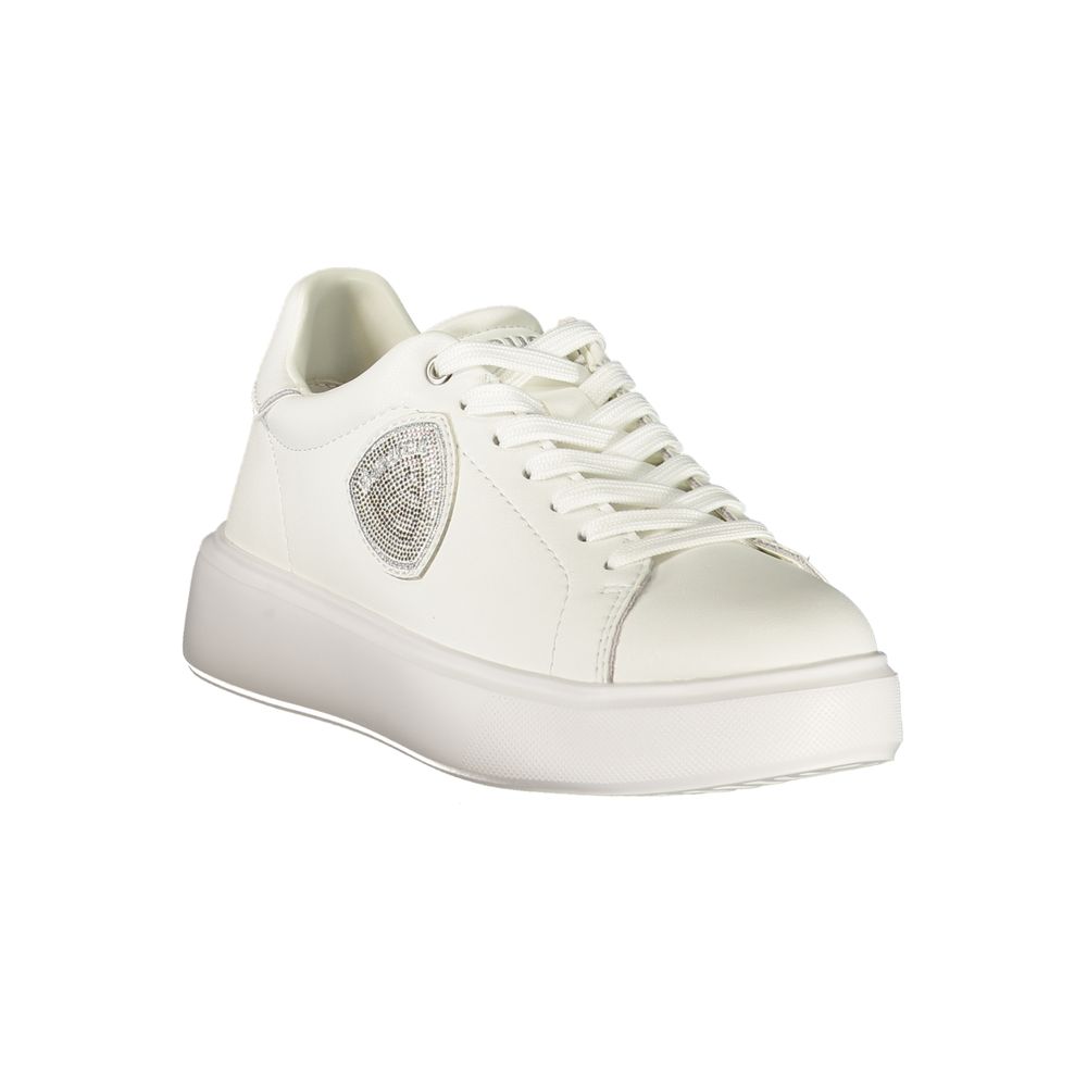 Blauer Bianco Leder Damensneaker
