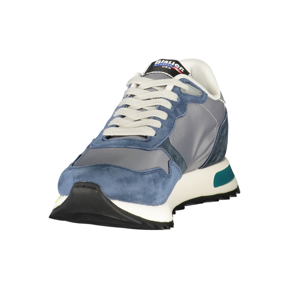 Blauer Herren-Sneaker aus Polyester
