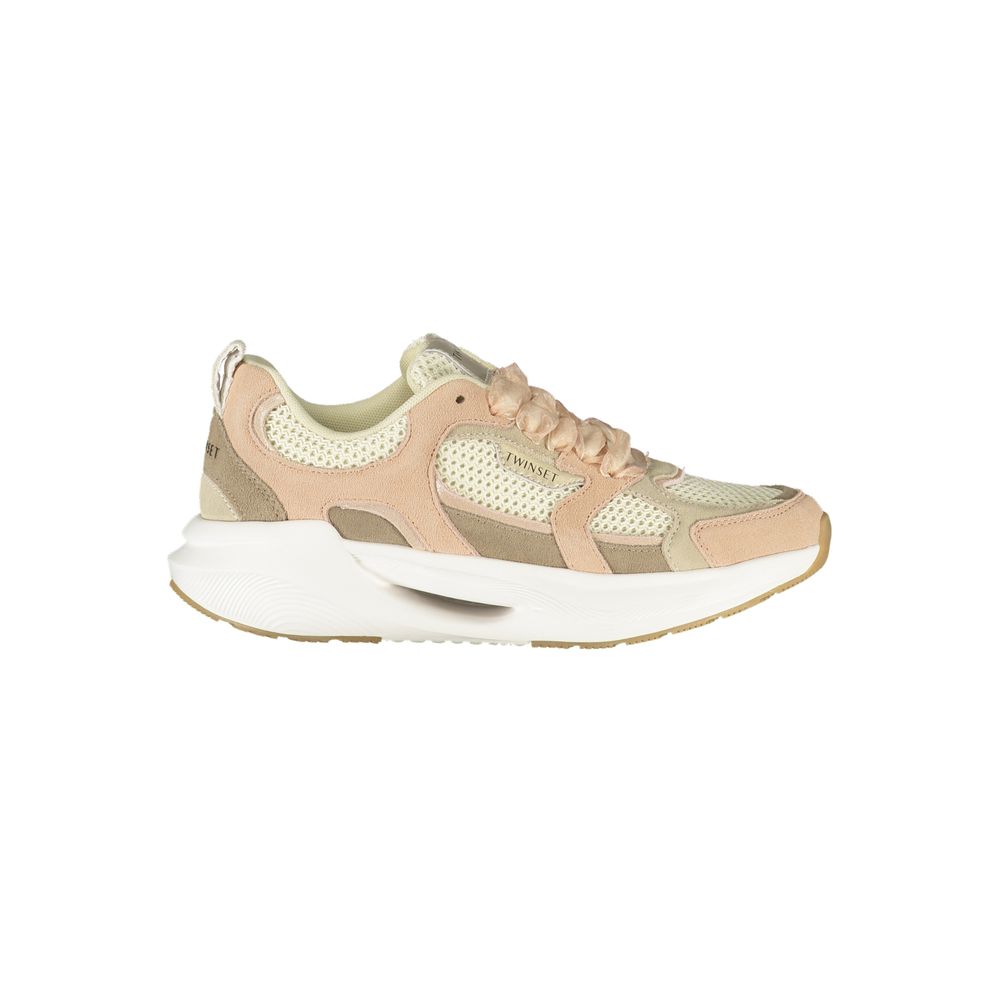 Twinset Pinker Stoff-Sneaker für Damen