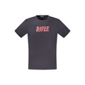 Rifle Blaues Baumwoll-T-Shirt für Herren