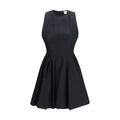 Max Mara Schwarzes Baumwoll-Freizeitkleid