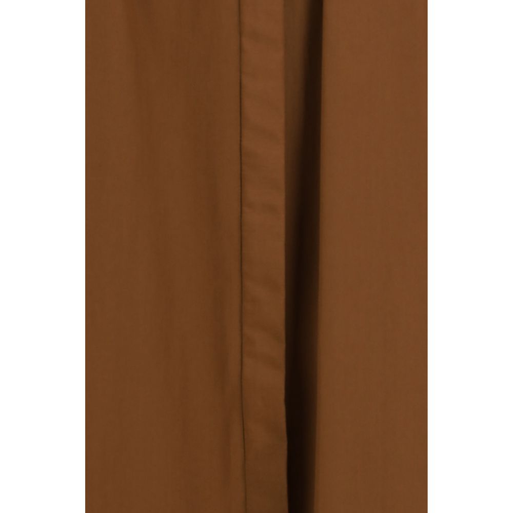 Max Mara Braunes Baumwollkleid für die Freizeit