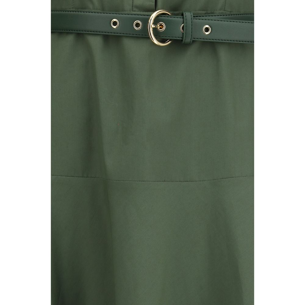 Max Mara Zweifarbige Baumwoll-Freizeitkleid