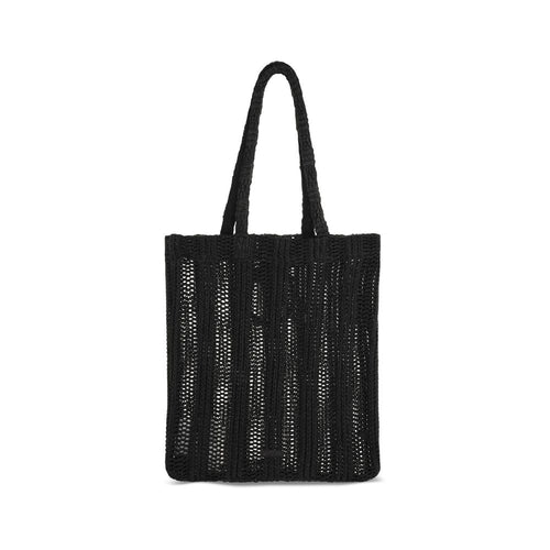 PINKO Schwarze Raffia-Umhängetasche