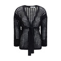 Max Mara Pure Schwarzer Baumwollcardigan