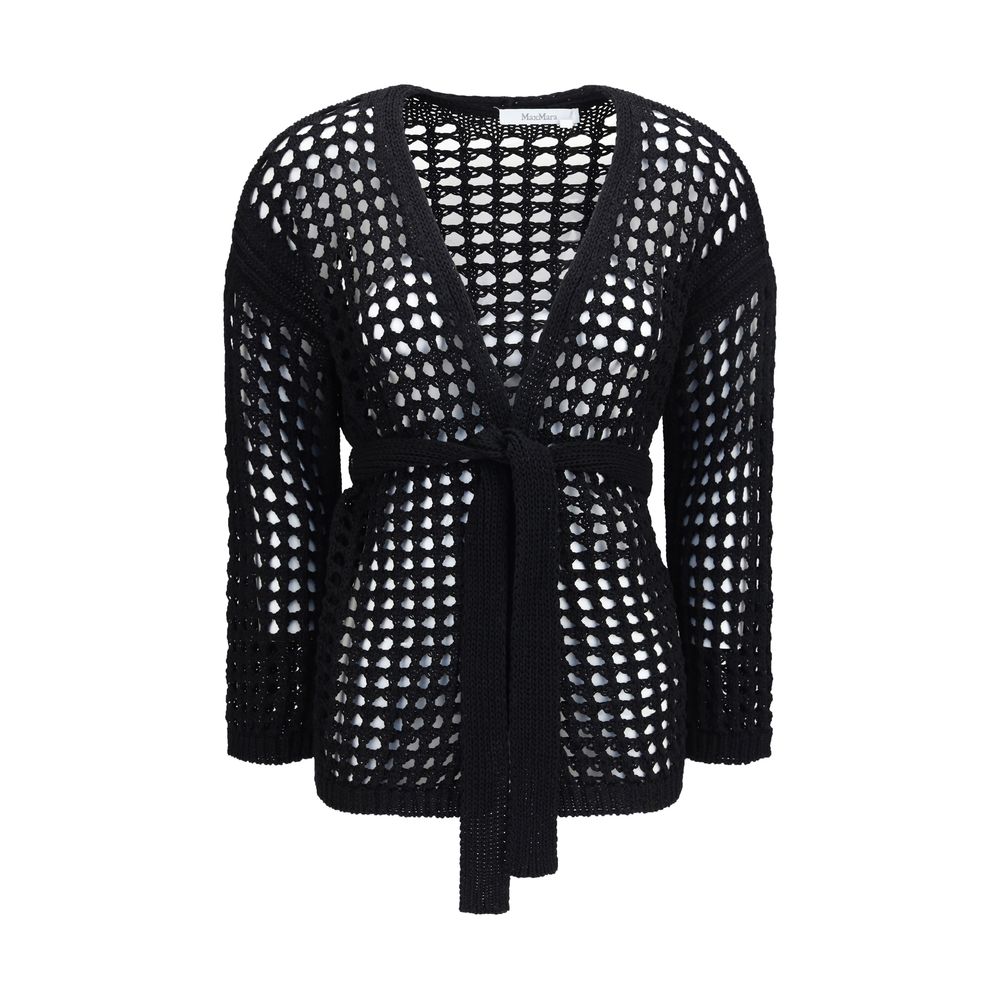 Max Mara Pure Schwarzer Baumwollcardigan