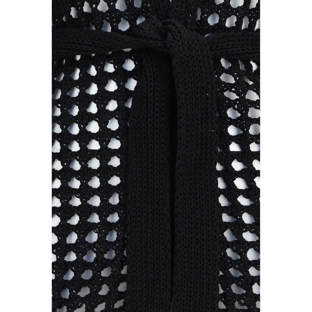 Max Mara Pure Schwarzer Baumwollcardigan