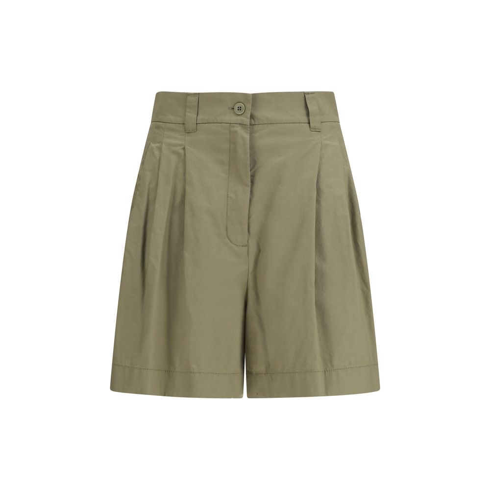 Max Mara Zweifarbige Baumwoll-Bermudashorts