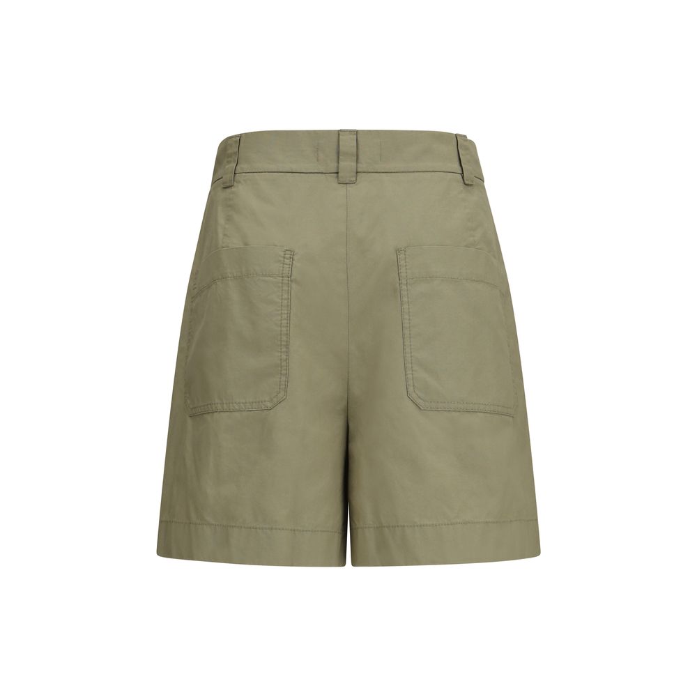 Max Mara Zweifarbige Baumwoll-Bermudashorts