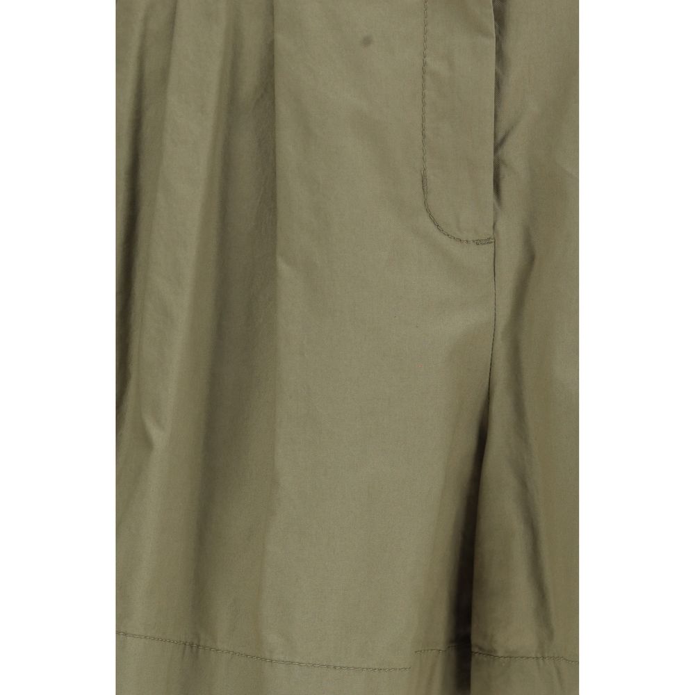 Max Mara Zweifarbige Baumwoll-Bermudashorts