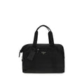 Prada Schwarze Gepäck- und Reisetasche aus recyceltem Polyamid