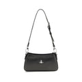 Vivienne Westwood Schwarze Bos Taurus Kalbsleder Schultertasche