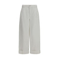 Brunello Cucinelli Weiße Baumwollhose im Casual-Look