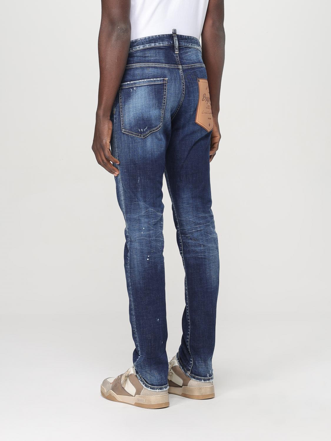 Dsquared² Blaue Relaxed Fit Jeans aus Denim