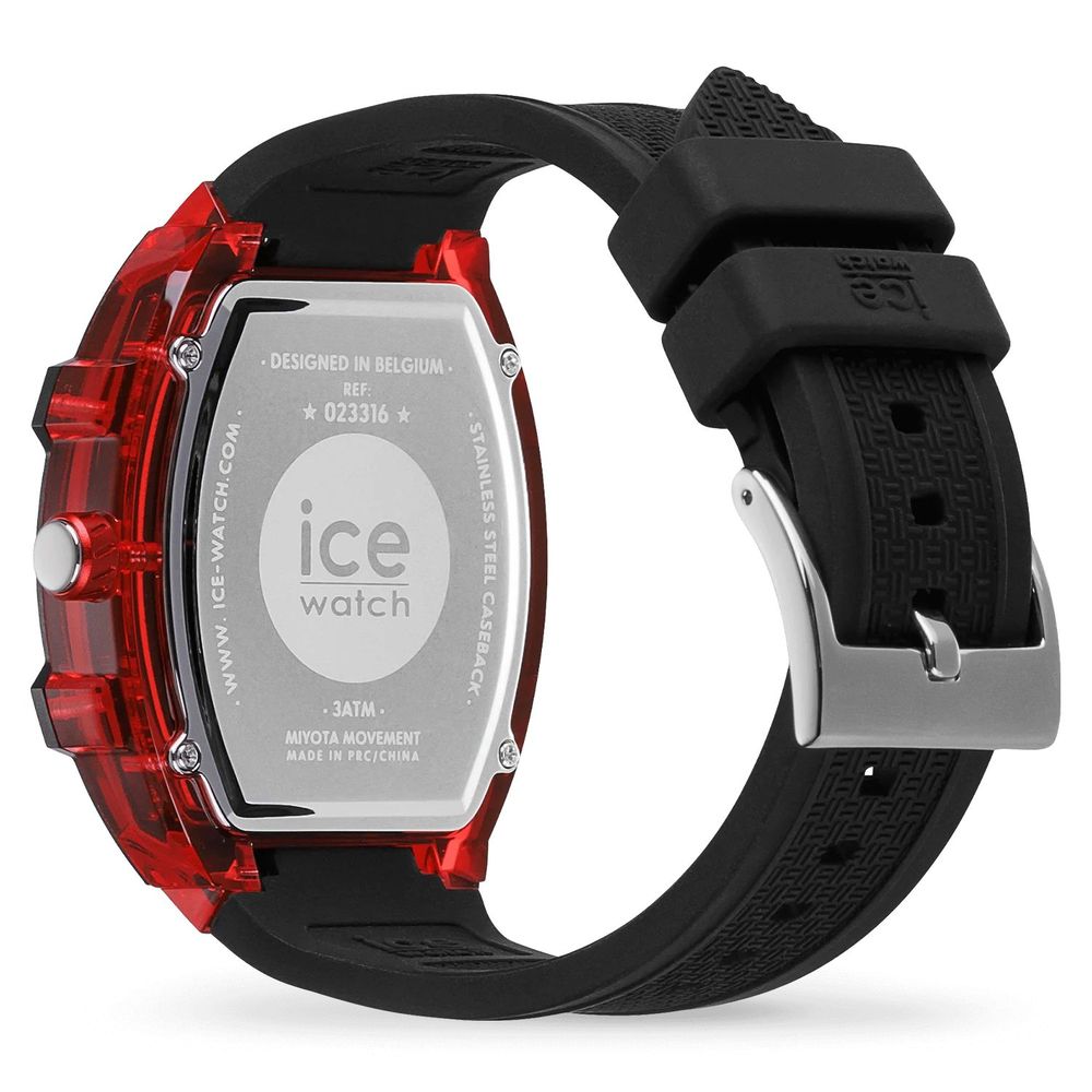 ICE Schwarze synthetische Sportuhr