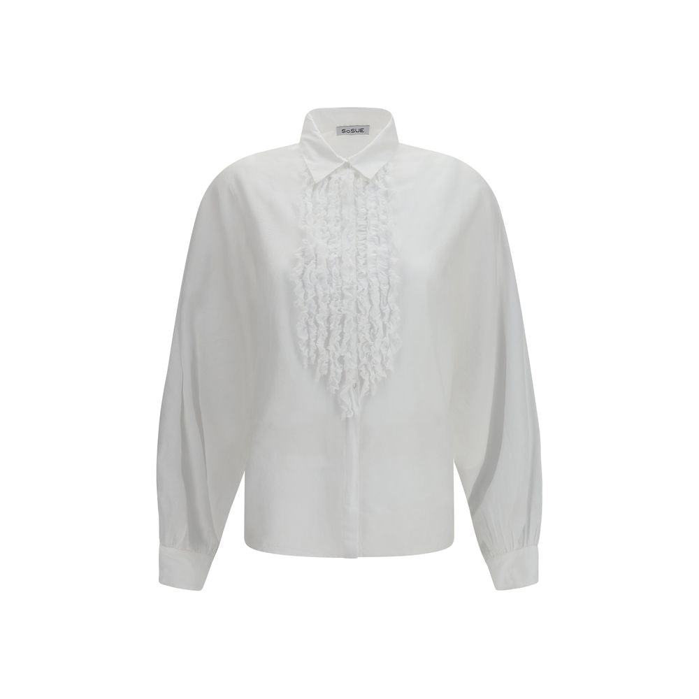 SOSUE Weiße Baumwollbluse