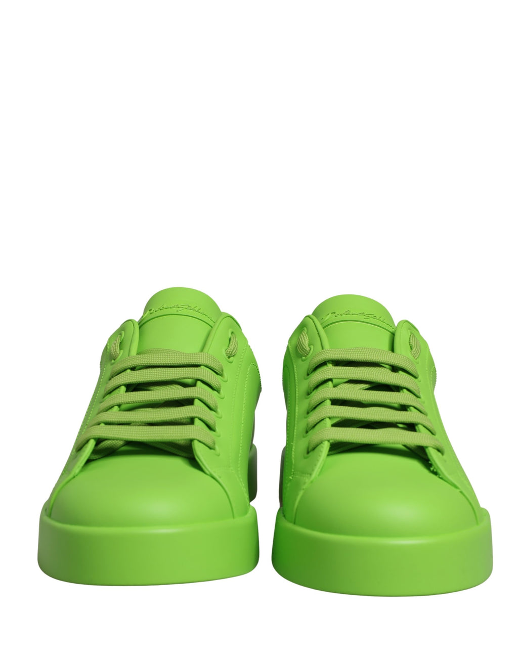 Dolce & Gabbana Grüne Portofino Low-Top Sneaker Schuhe aus Leder