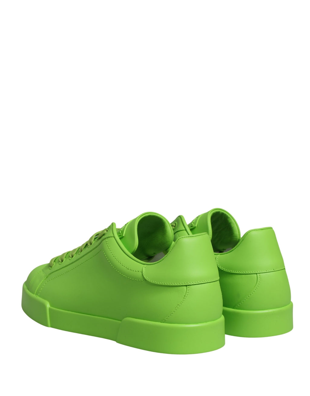 Dolce & Gabbana Grüne Portofino Low-Top Sneaker Schuhe aus Leder