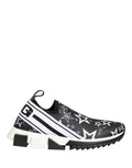 Dolce & Gabbana Schwarze SORRENTO Sneakers mit Sternen-Logo