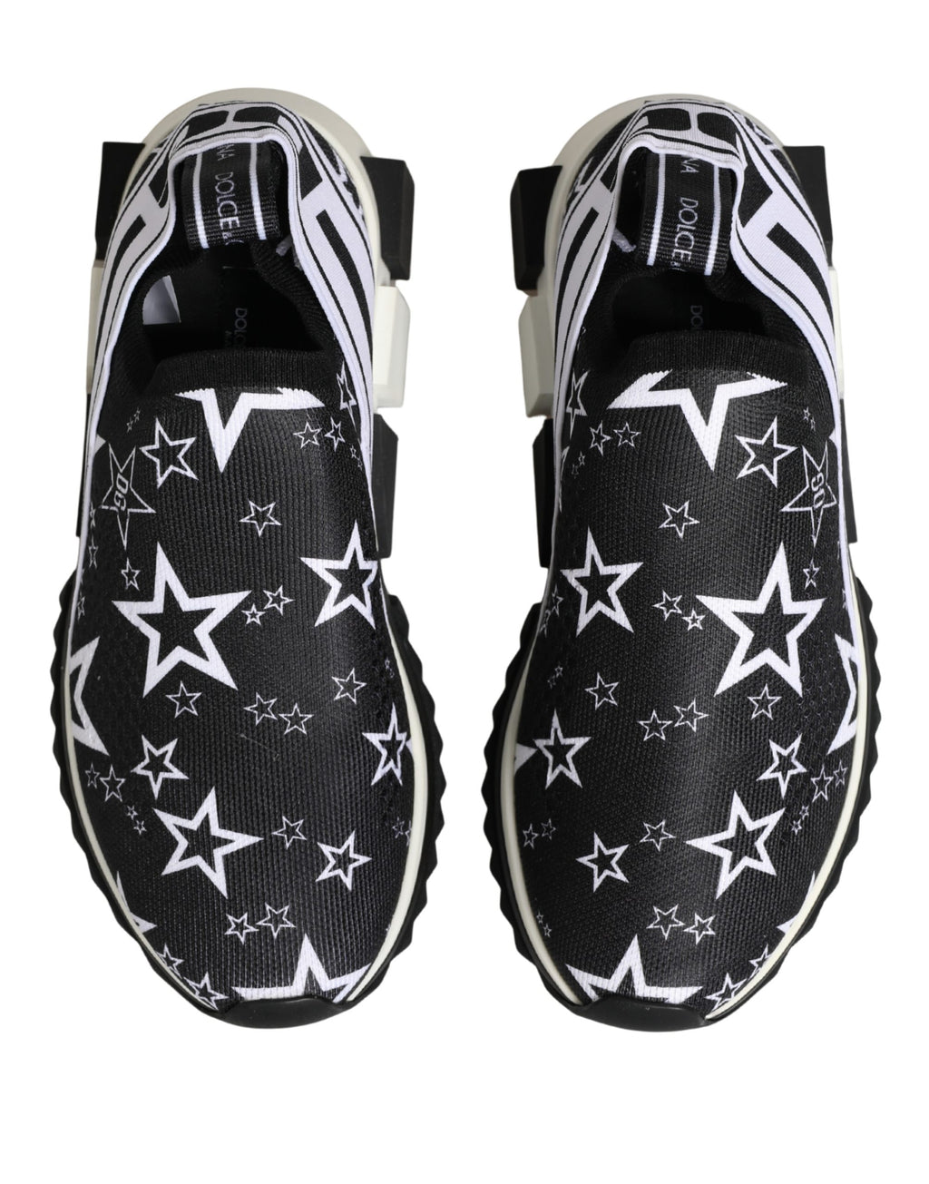 Dolce & Gabbana Schwarze SORRENTO Sneakers mit Sternen-Logo