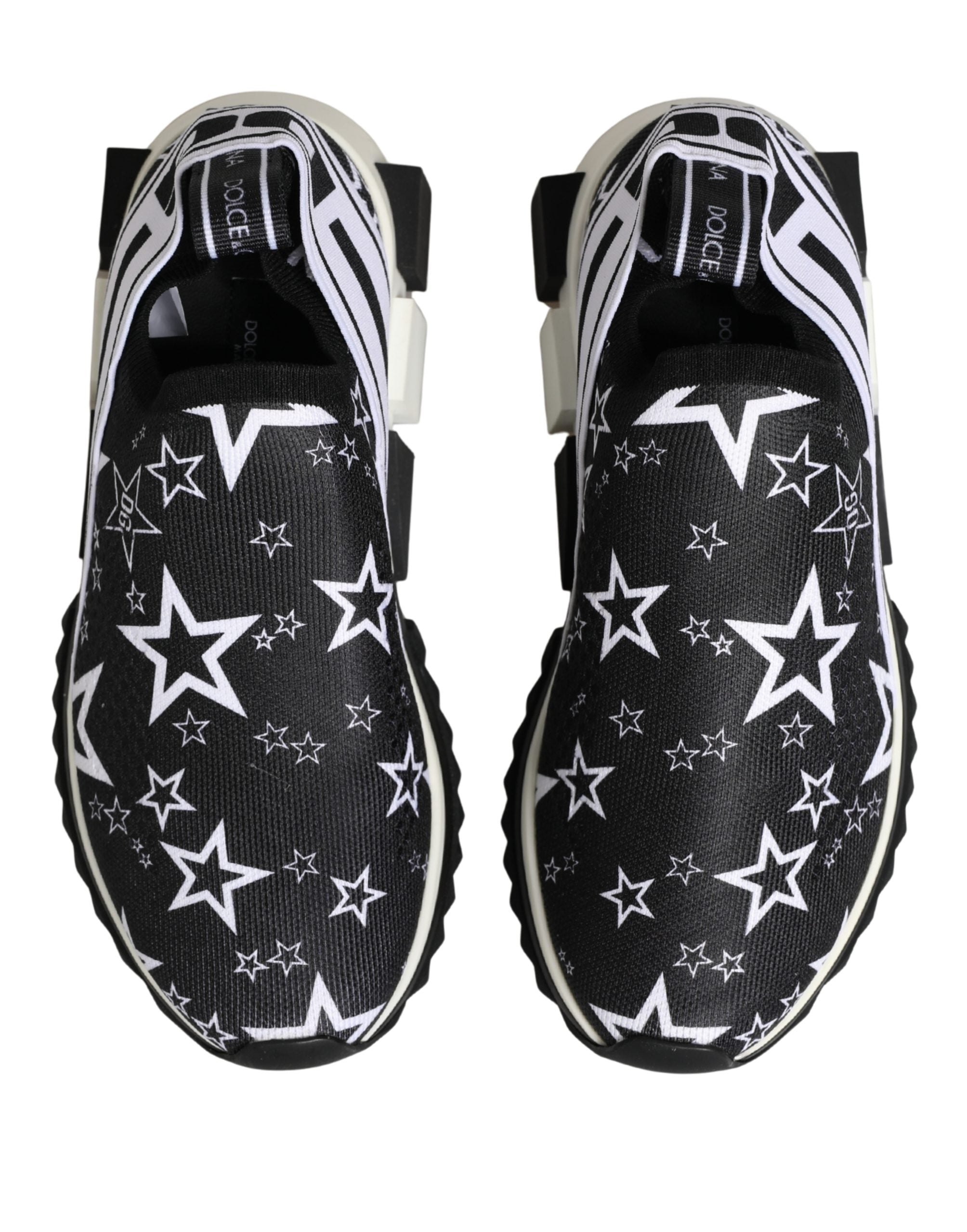 Dolce & Gabbana Schwarze SORRENTO Sneakers mit Sternen-Logo